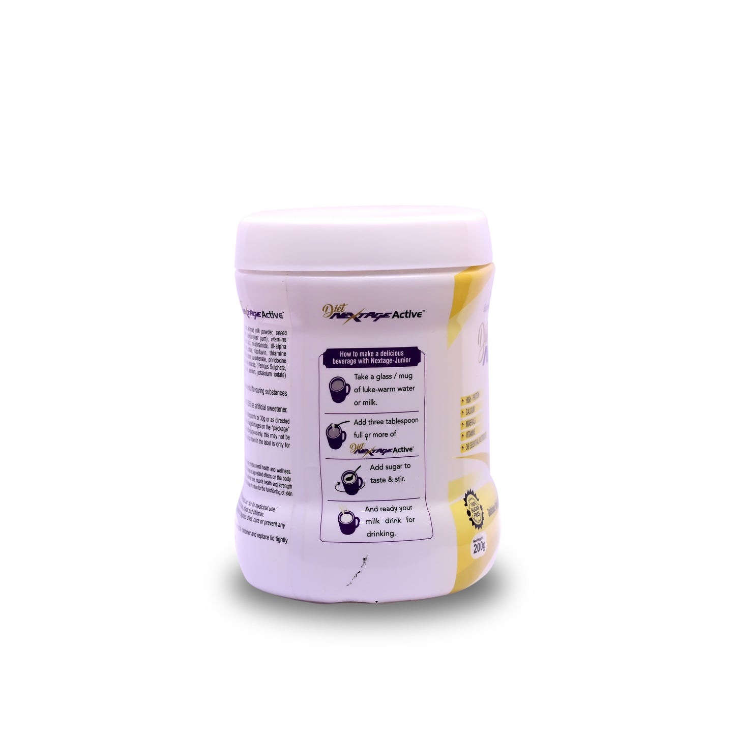 Diet Nextage Active Protein Powder | Vanilla Flavour | High Protein with Vitamins, Minerals & Calcium for Strength and Daily Nutrition