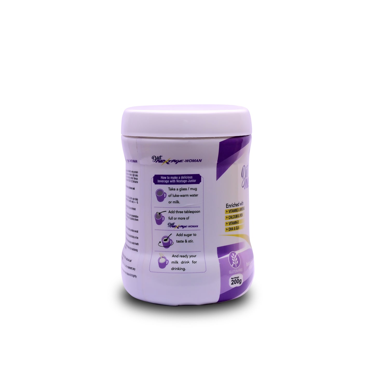 Diet Nextage Women Protein Powder with DHA & GLA | Dry Fruits Kesar Elaichi Flavour | Daily Nutrition, Strength & Immunity Support