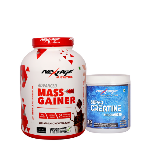 MASS GAINER BELGIAN CHOCOLATE(3KG) AND(100G)CREATINE.