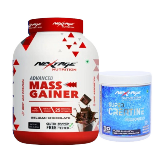 MASS GAINER BELGIAN CHOCOLATE(3KG) AND(100G)CREATINE.