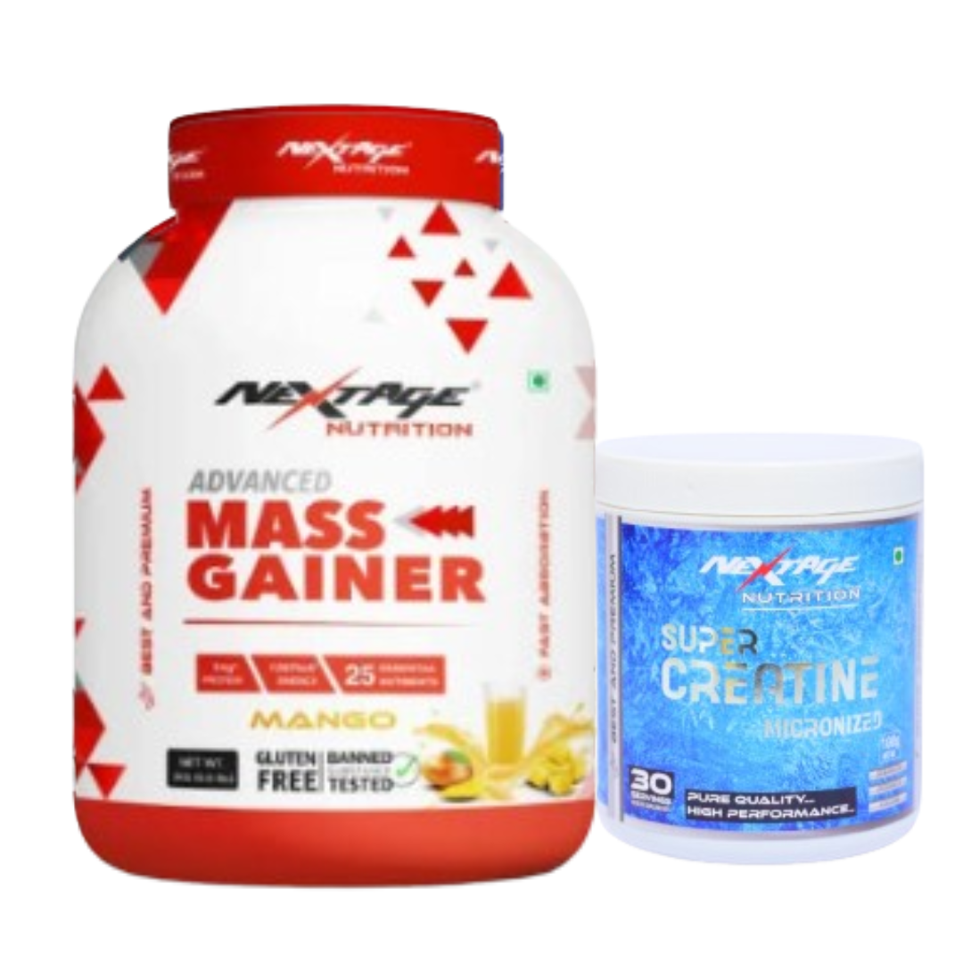 MASS GAINER MANGO(3KG) AND CREATINE(1OOG).