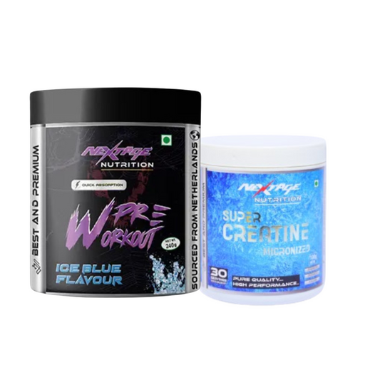 PREWORKOUT BLUE BERRY(240G)AND CREATINE(100G)