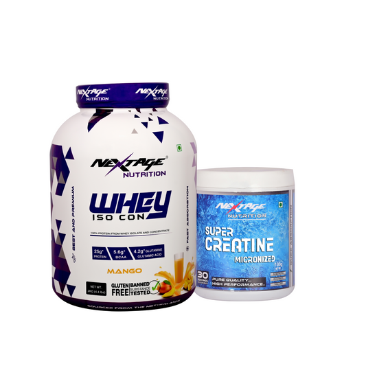WHEY ISOCON MANGO 2KG) AND CREATINE (100G)