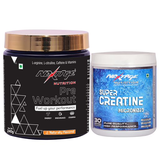 PRE WORKOUT (240G)AND CREATINE(100G)